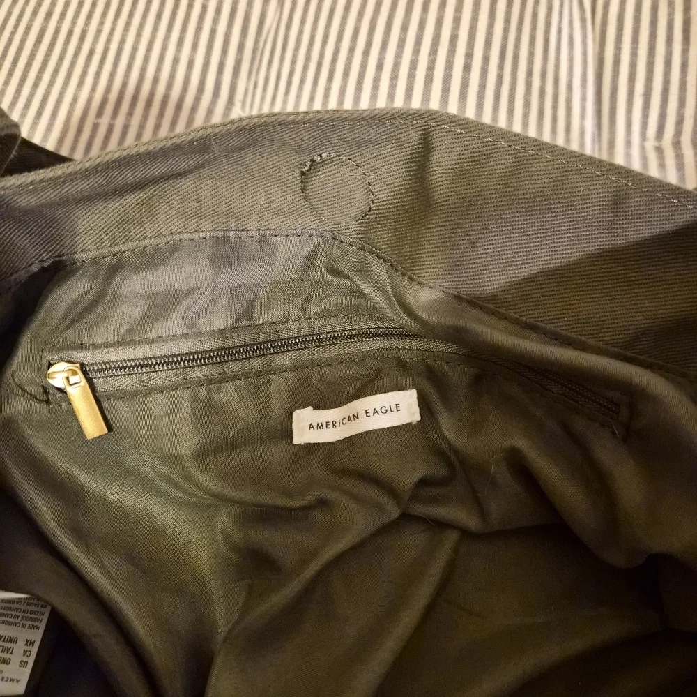 American Eagle Olive Green Shoulder Bag - Picture 2 of 7